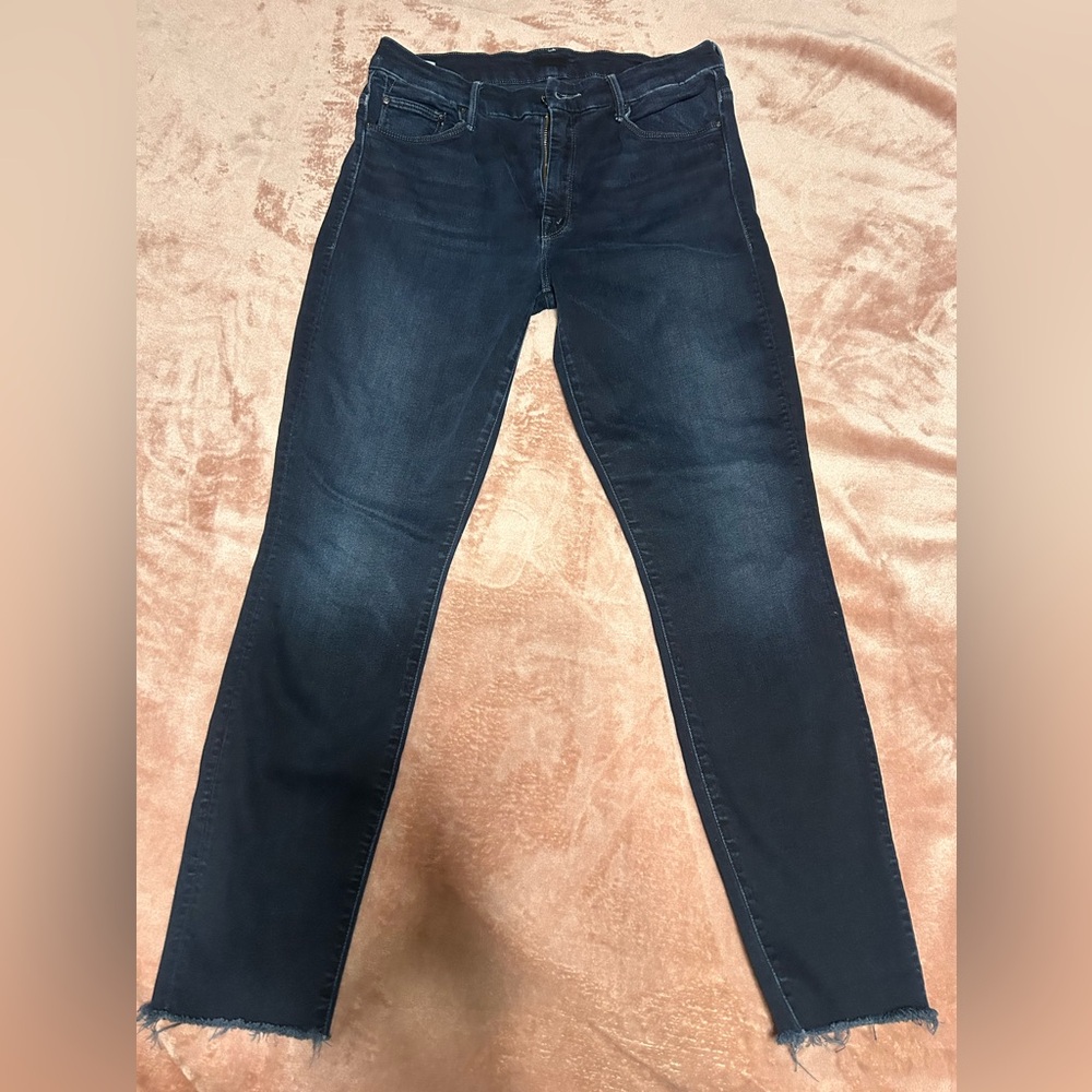 Mother high waisted looker ankle fray in last call